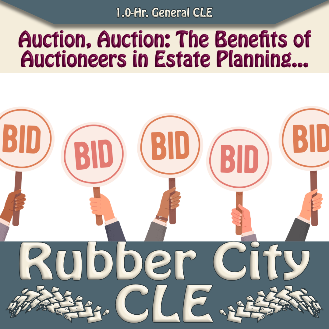 CLE - Auction, Auction: - Calendar of Events